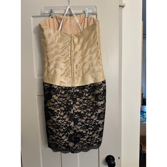 Mon Cheri Dress Bridal Cocktail PROM Strapless Short Lace Formal - Picture 6 of 9